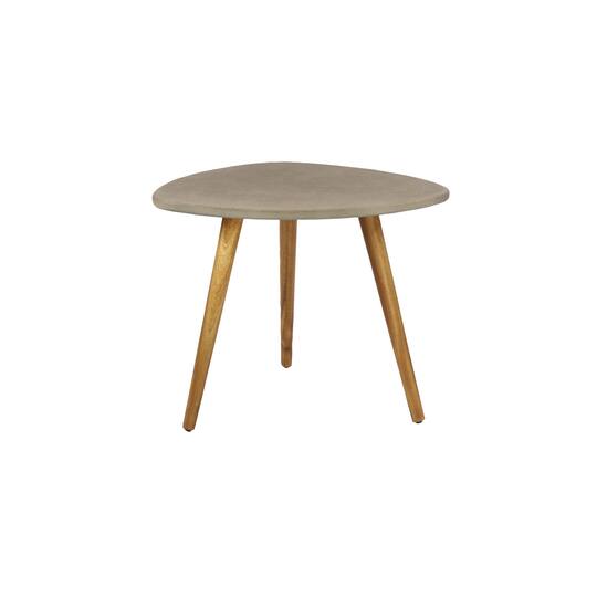 24" Gray Modern Outdoor Accent Table